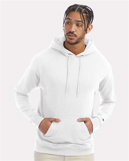 Champion S700, Unisex Powerblend Hooded Sweatshirt, White