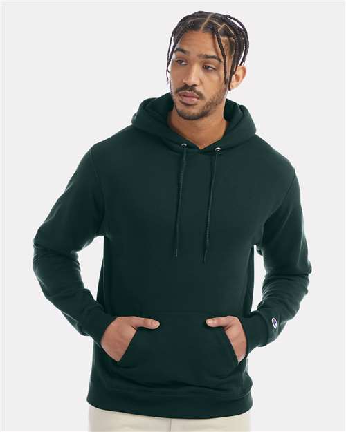 Unisex Powerblend® Hooded Sweatshirt - Dark Green - - 1757