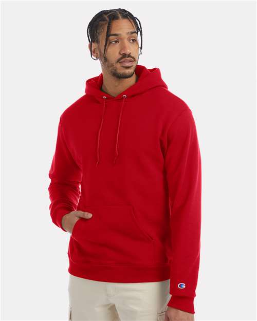 Unisex Powerblend® Hooded Sweatshirt - Scarlet - - 1757