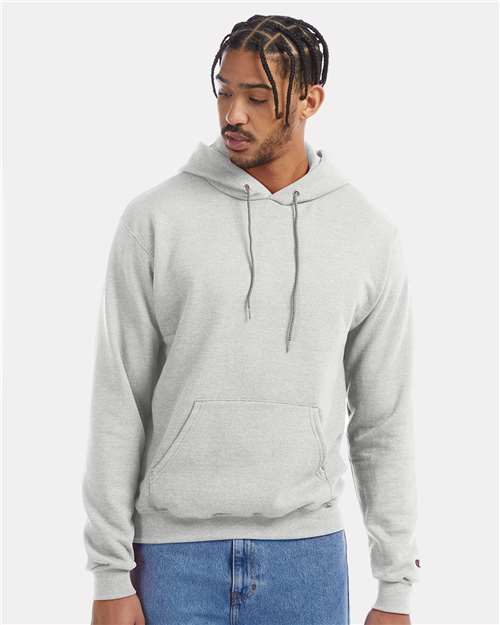 Champion S700, Unisex Powerblend Hooded Sweatshirt, Silver Grey