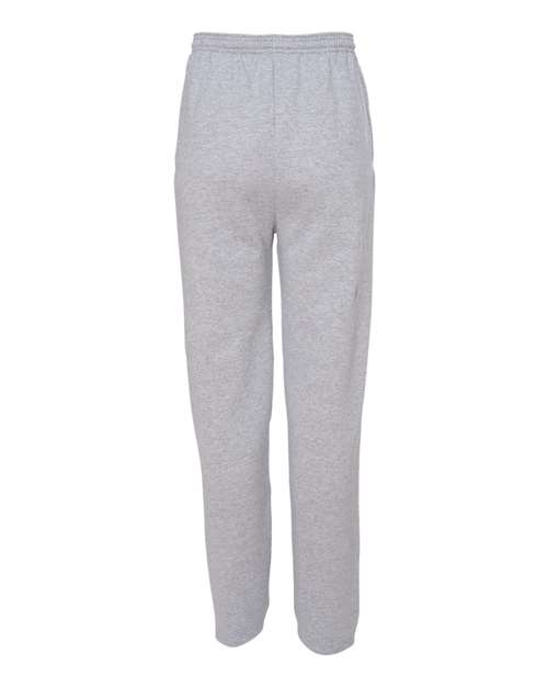 Champion P800, Unisex Powerblend Open-bottom Sweatpants With Pockets, Light Steel