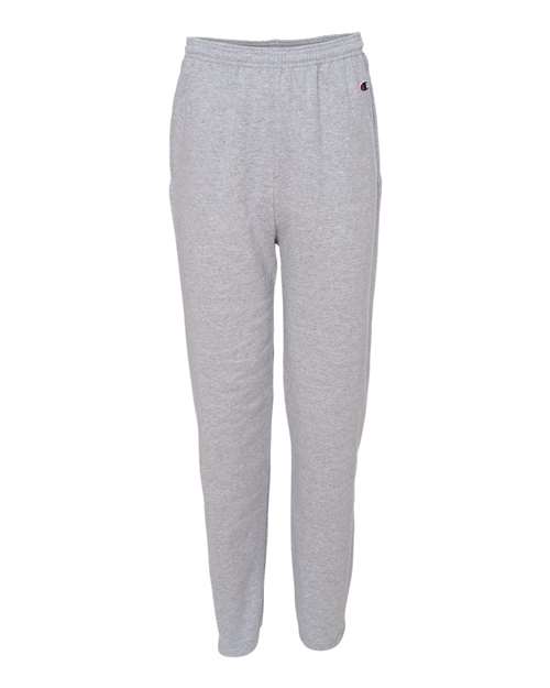 Champion P800, Unisex Powerblend Open-bottom Sweatpants With Pockets, Light Steel