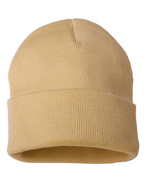 12" Solid Cuffed Beanie - - 1411 - Toronto Screen Printing- Color