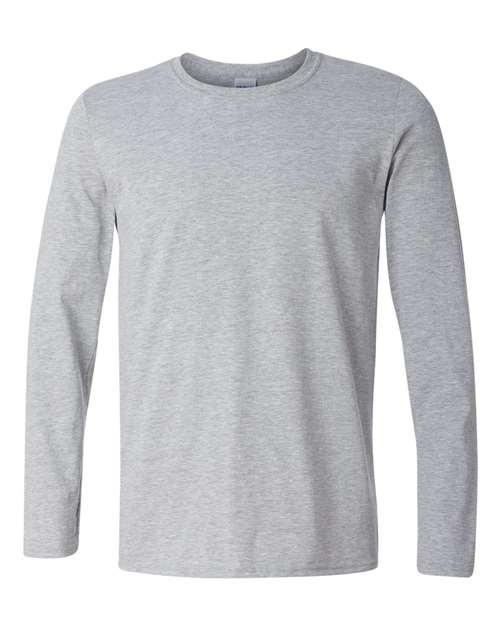 Gildan 64400, Unisex Softstyle Long Sleeve T-shirt, Sport Grey