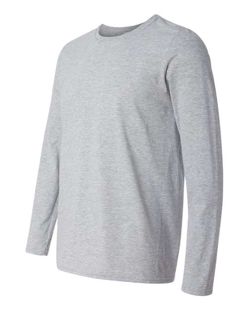 Gildan 64400, Unisex Softstyle Long Sleeve T-shirt, Sport Grey