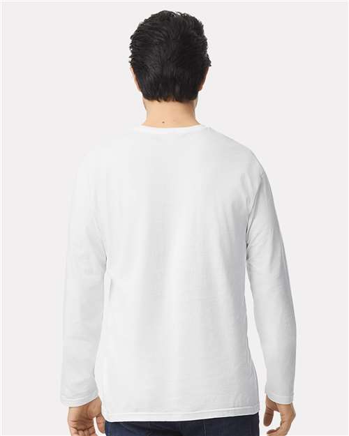 Gildan 64400, Unisex Softstyle Long Sleeve T-shirt, White