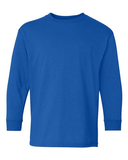Gildan 5400B, Youth Heavy Cotton Long Sleeve T-shirt, Royal