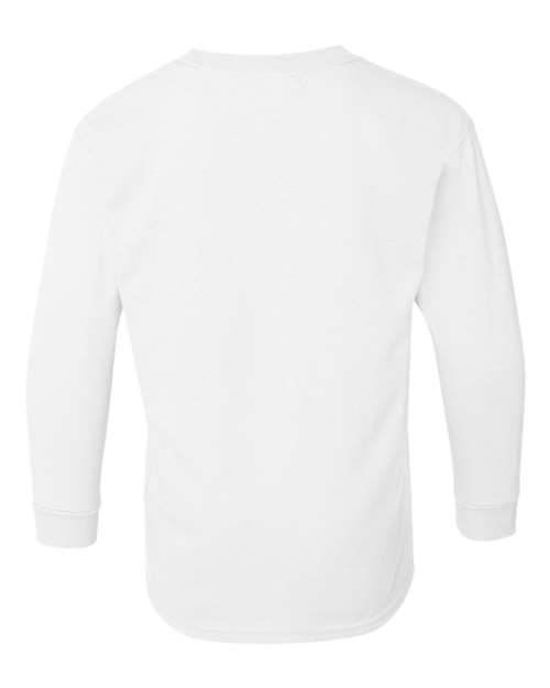 Gildan 5400B, Youth Heavy Cotton Long Sleeve T-shirt, White