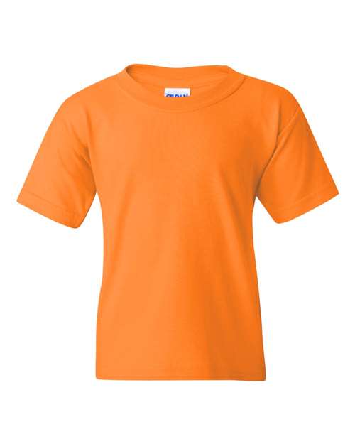 Gildan 5000B, Youth Heavy Cotton T-shirt, Tennessee Orange