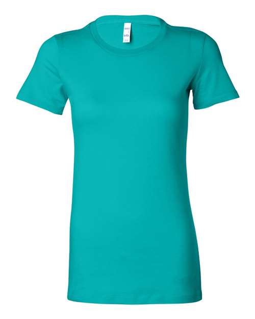 Women's Slim Fit Tee - Teal - - 2020