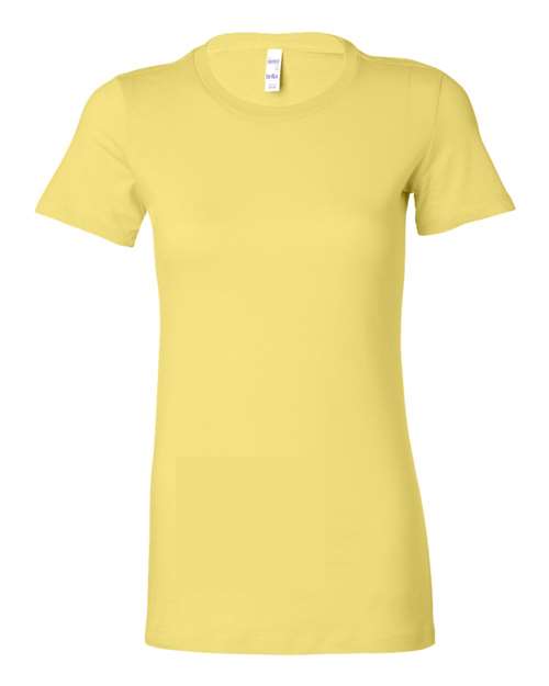Women's Slim Fit Tee - Yellow - - 2020