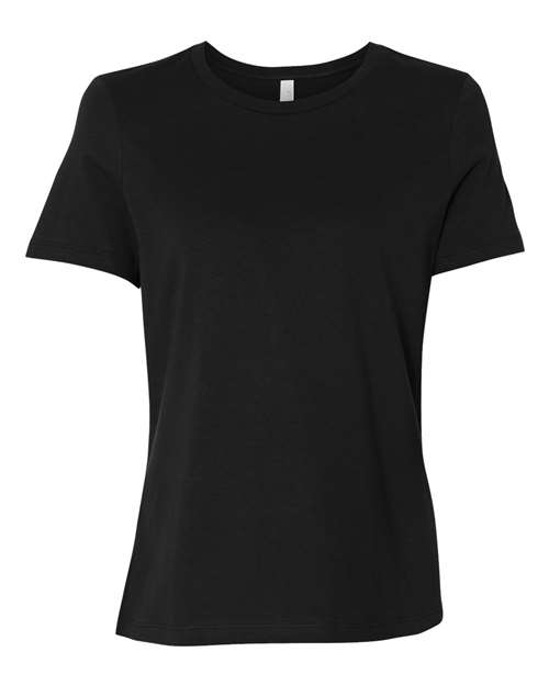 BELLA + CANVAS 6400, Women’s Relaxed Jersey Tee, Black