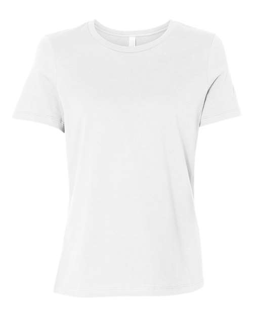 BELLA + CANVAS 6400, Women’s Relaxed Jersey Tee, White