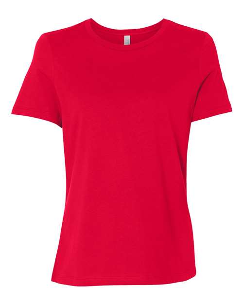 BELLA + CANVAS 6400, Women’s Relaxed Jersey Tee, Red