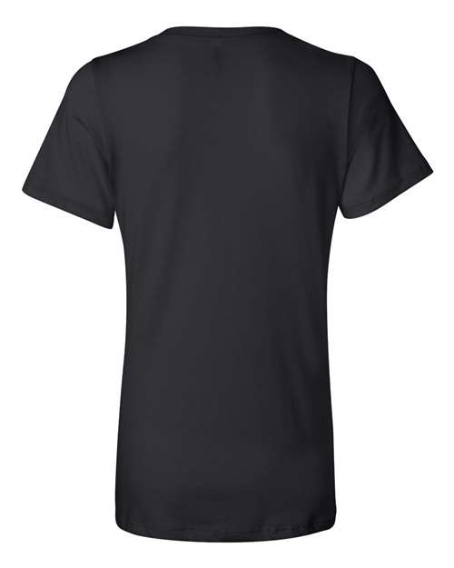 BELLA + CANVAS 6405, Women’s Relaxed Jersey V-neck Tee, Black