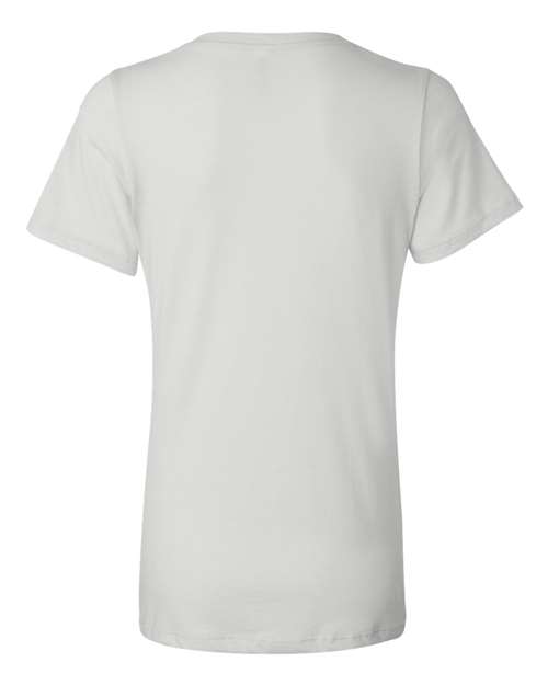 BELLA + CANVAS 6405, Women’s Relaxed Jersey V-neck Tee, White