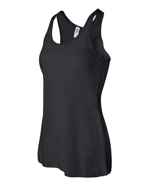 BELLA + CANVAS 8800, Women's Flowy Racerback Tank, Black