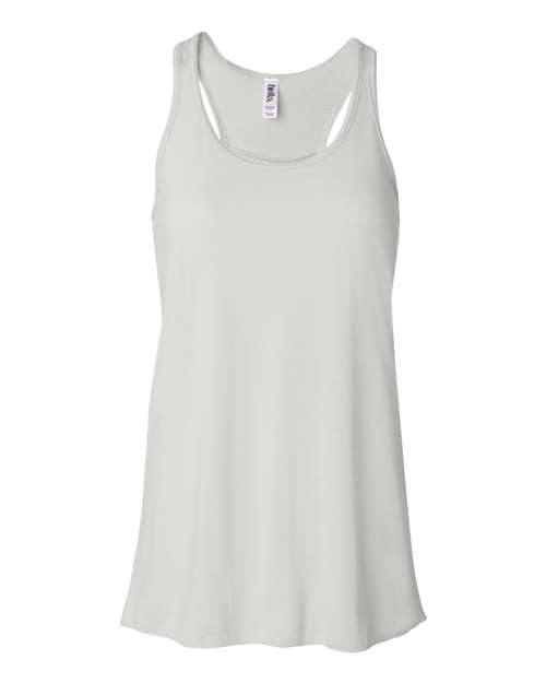 BELLA + CANVAS 8800, Women's Flowy Racerback Tank, White