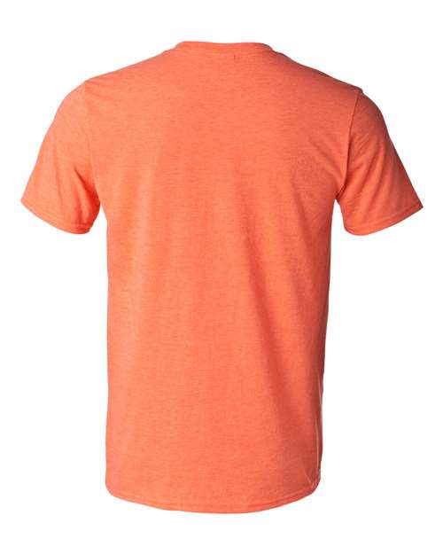 Gildan 64000, Unisex Softstyle T-shirt, Heather Orange