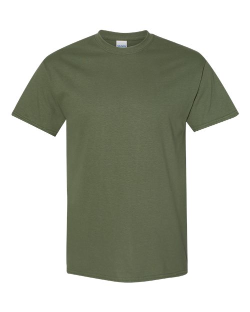 Gildan 5000B, Youth Heavy Cotton T-shirt, Military Green