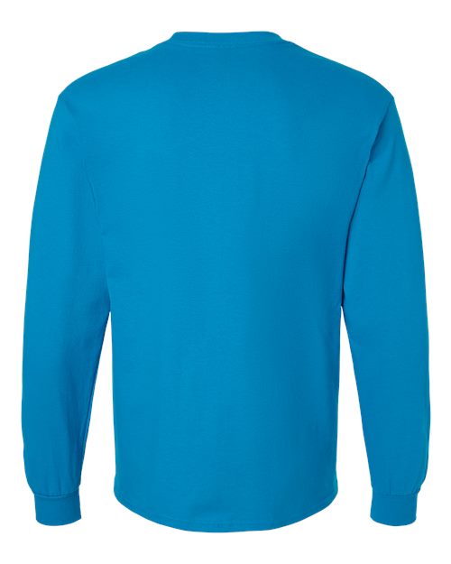 Gildan 2400, Unisex Ultra Cotton Long Sleeve T-shirt, Sapphire