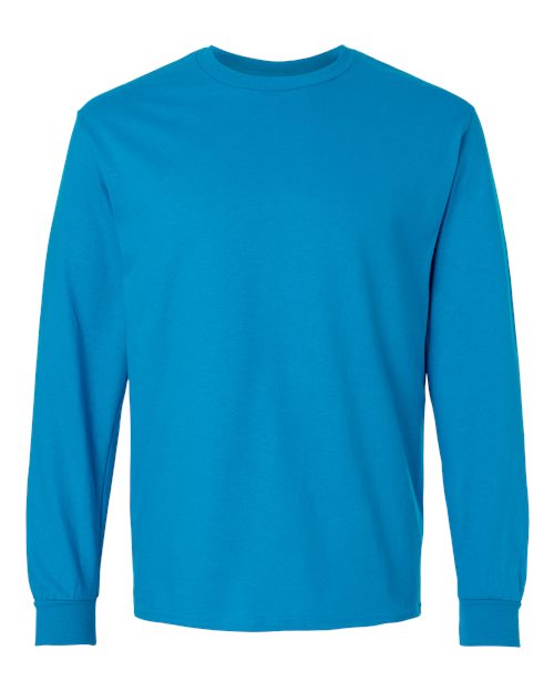 Gildan 2400, Unisex Ultra Cotton Long Sleeve T-shirt, Sapphire