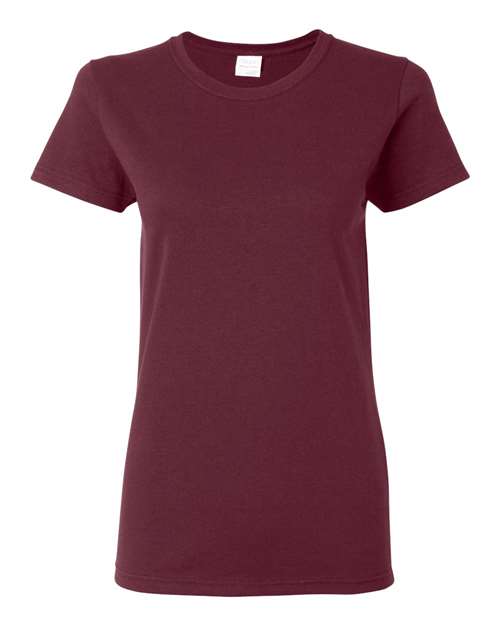 Gildan 5000L, Women's Heavy Cotton T-shirt, Maroon