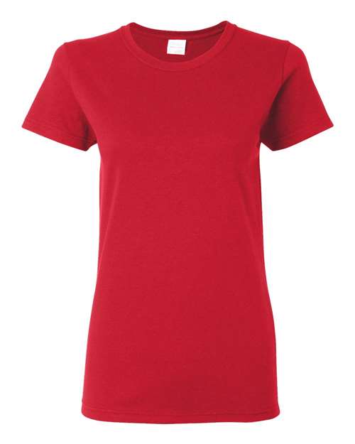 Gildan 5000L, Women's Heavy Cotton T-shirt, Red