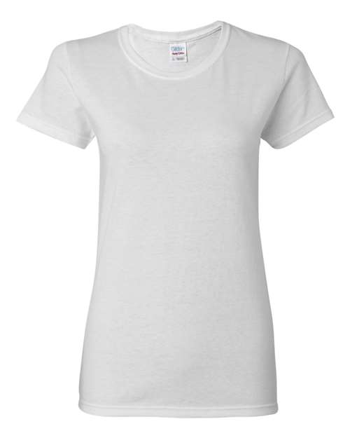 Gildan 5000L, Women's Heavy Cotton T-shirt, White