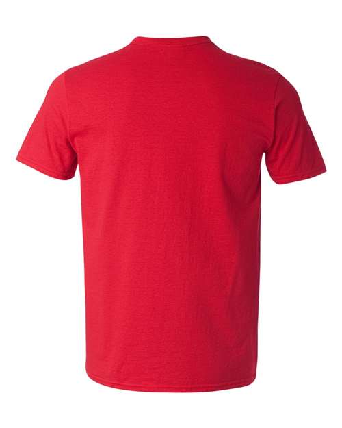 Gildan 64V00, Unisex Softstyle V-neck T-shirt, Cherry Red