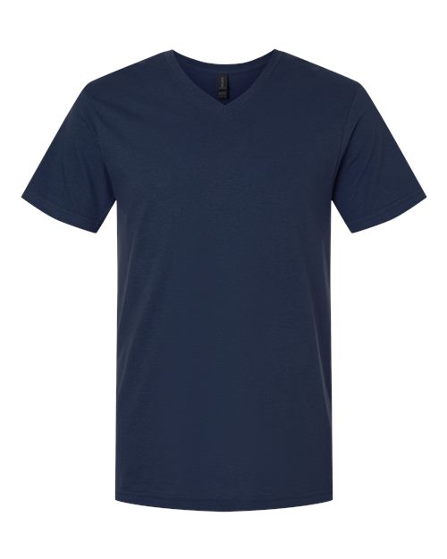 Gildan 64V00, Unisex Softstyle V-neck T-shirt, Navy