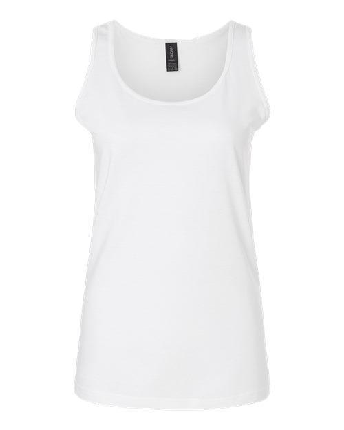 Gildan 64200L, Women's Softstyle Tank Top, White