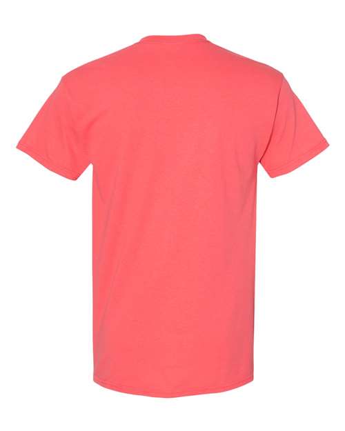 Gildan 5000, Unisex Heavy Cotton T-shirt, Coral Silk
