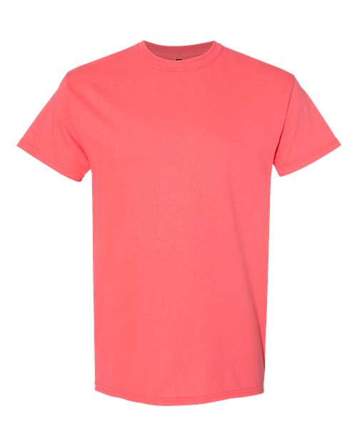 Gildan 5000, Unisex Heavy Cotton T-shirt, Coral Silk