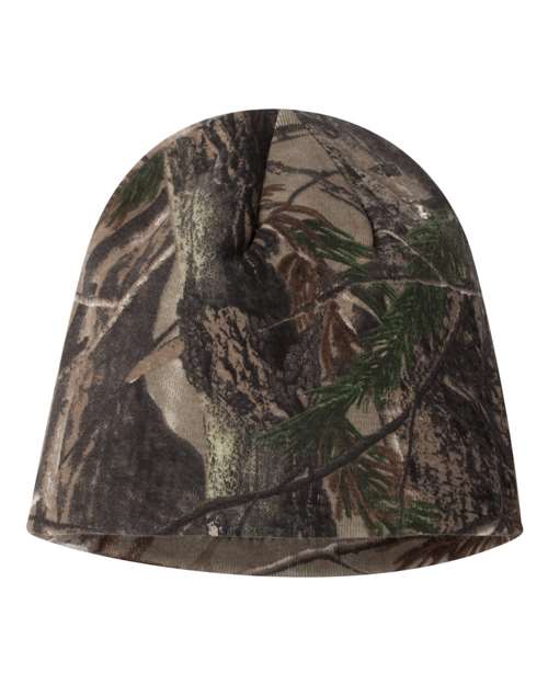 8" Licensed Camo Beanie - - 1680 - Toronto Screen Printing- Color