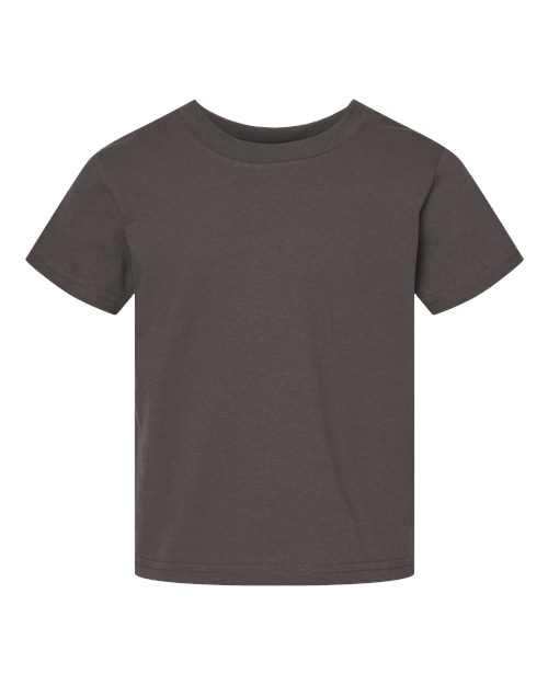 Rabbit Skins 3301T, Toddler Cotton Jersey Tee, Charcoal