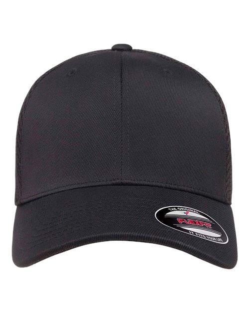 Ultrafiber Mesh Cap - - 2170 Black 6533 87095 Adult Blends Fitness and Wellness Fitted Flexfit Go To Fashion Hats Headwear Mens & Unisex Mesh Mesh Back Mid Profiles No Treatment No Visible Logos Nylon Polyester Pre-Curved Visor School & Team Six-Panel Spandex Structured