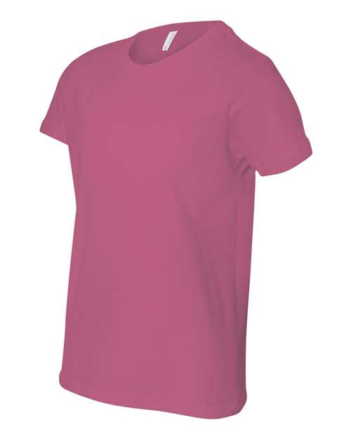 BELLA + CANVAS 3001Y, Youth Jersey Tee, Berry