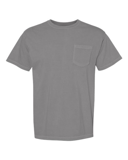 Comfort Colors 6030, Unisex Garment-dyed Heavyweight Pocket T-shirt, Grey