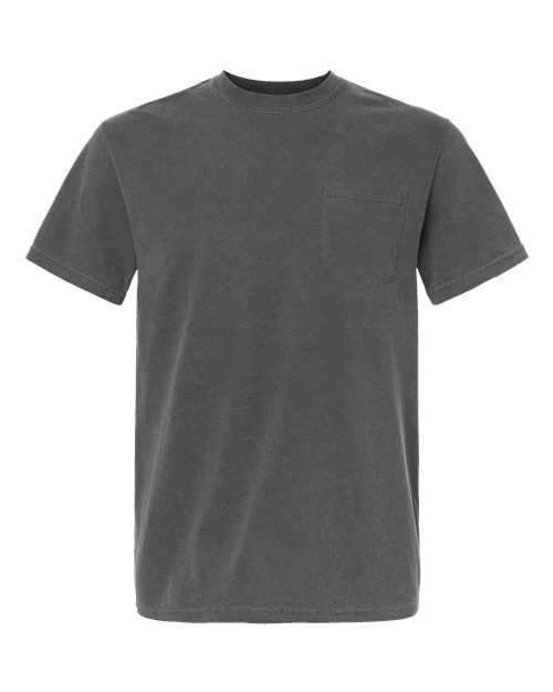 Comfort Colors 6030, Unisex Garment-dyed Heavyweight Pocket T-shirt, Pepper