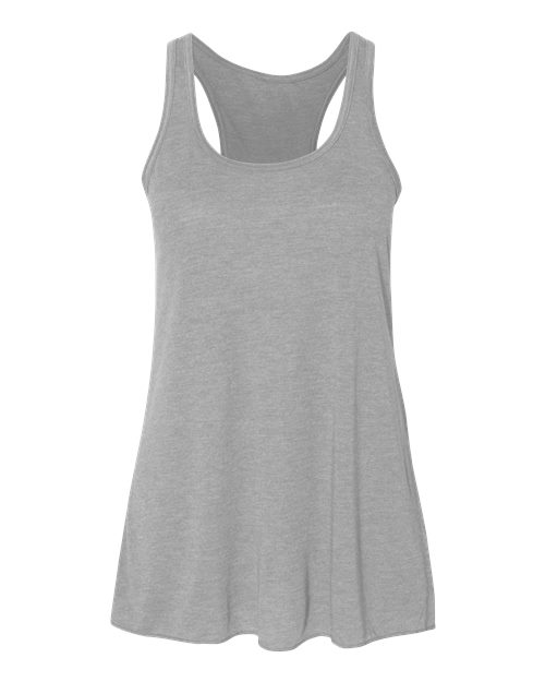 BELLA + CANVAS 8800, Women's Flowy Racerback Tank, Athletic Heather