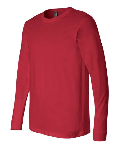 BELLA + CANVAS 3501, Unisex Jersey Long Sleeve Tee, Red