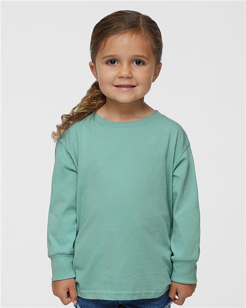 Toddler Fine Jersey Long Sleeve Tee - - 3484 - Toronto Screen Printing- Color