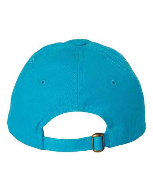 Valucap VC300A, Bio-washed Classic Dad Hat, Neon Blue