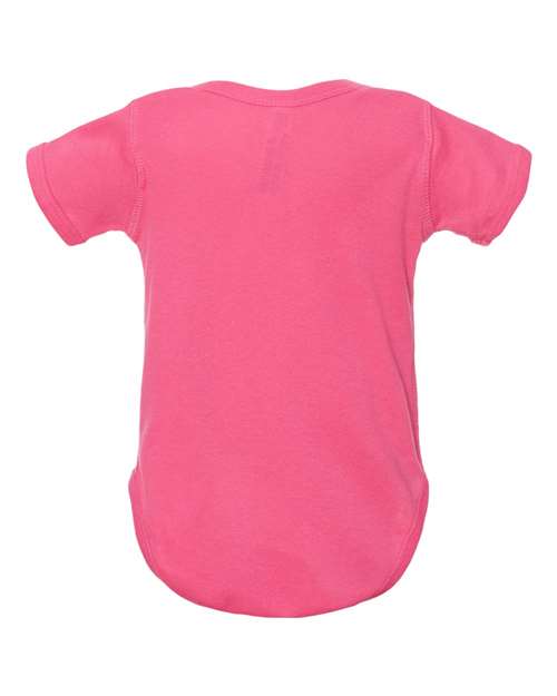 Rabbit Skins 4400, Infant Baby Rib Bodysuit, Hot Pink