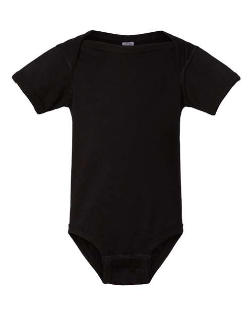 Rabbit Skins 4424, Infant Fine Jersey Bodysuit, Black