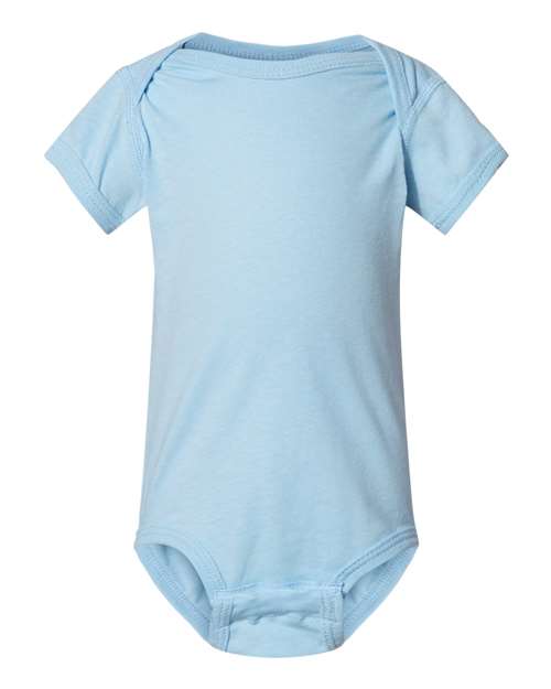 Rabbit Skins 4424, Infant Fine Jersey Bodysuit, Light Blue