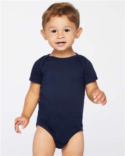 Rabbit Skins 4424, Infant Fine Jersey Bodysuit, Navy