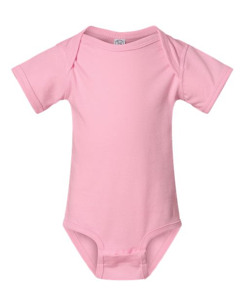 Rabbit Skins 4424, Infant Fine Jersey Bodysuit, Pink