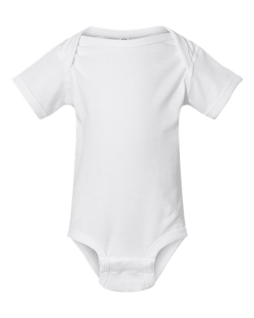 Rabbit Skins 4424, Infant Fine Jersey Bodysuit, White